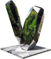 Камни полированная сталь арт-объект (517631) поставка  в Кашире