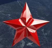 Красная звезда на граните в Кашире (518429)