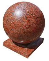 Декоративный шар из красного гранита (518208) в Кашире