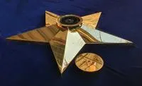 Звезда латунь ø 1100 мм. (514225) монтаж комплект горелка ГВД 379 10 89 00 ПС вечный огонь пустотелая  в Кашире